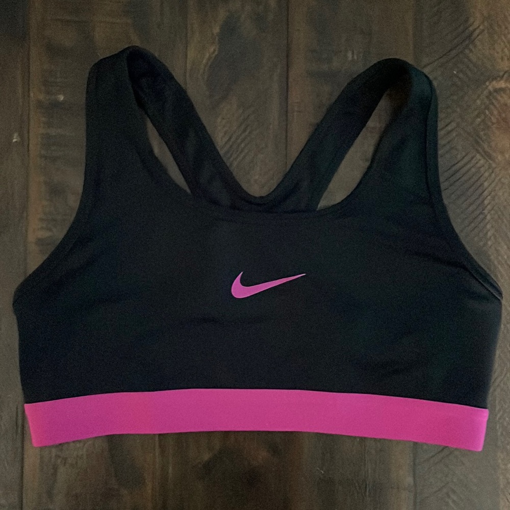 NIKE sports bra black pink size S GUC